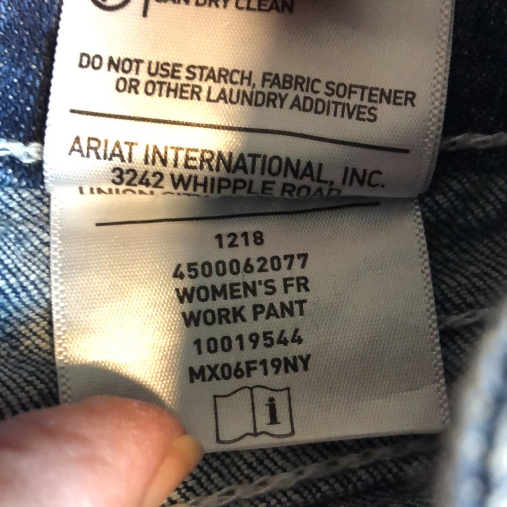 Ariat Women's FR Mid Rise DuraStretch Basic Boot Cut Jean Women's 29R western - Picture 13 of 15